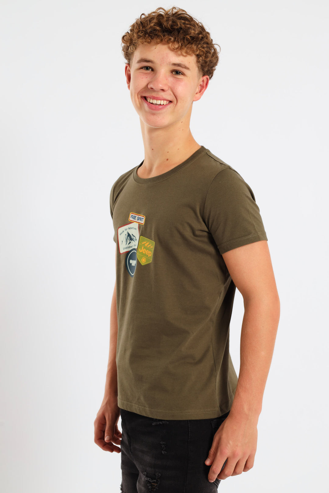 Boys Free Spirit Tee - Fatigue