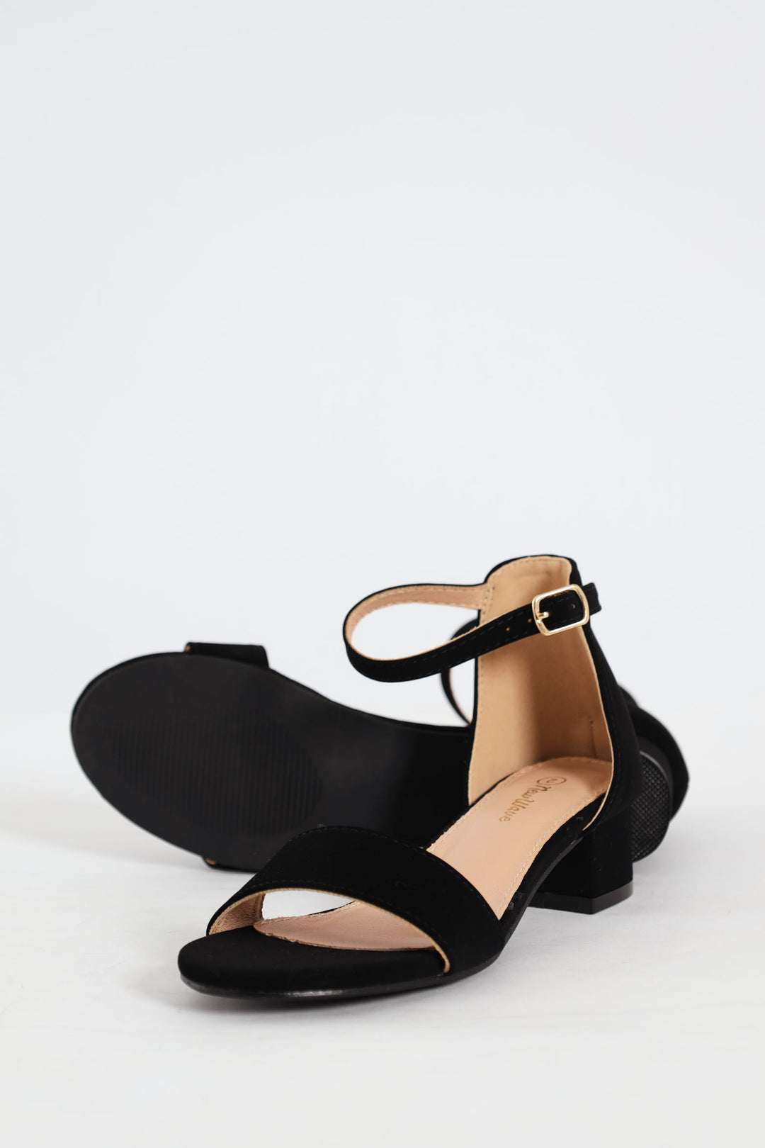 Girls Heeled Sandal - Black