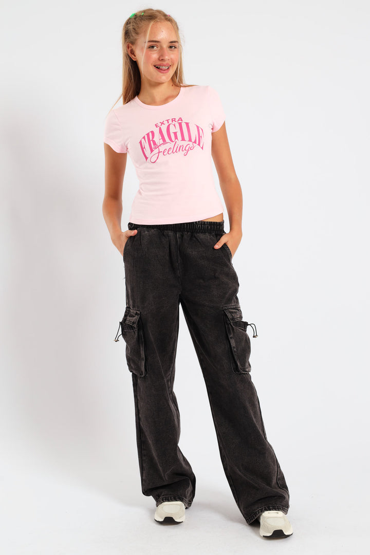 Girls Extra Regular Tee - Pink