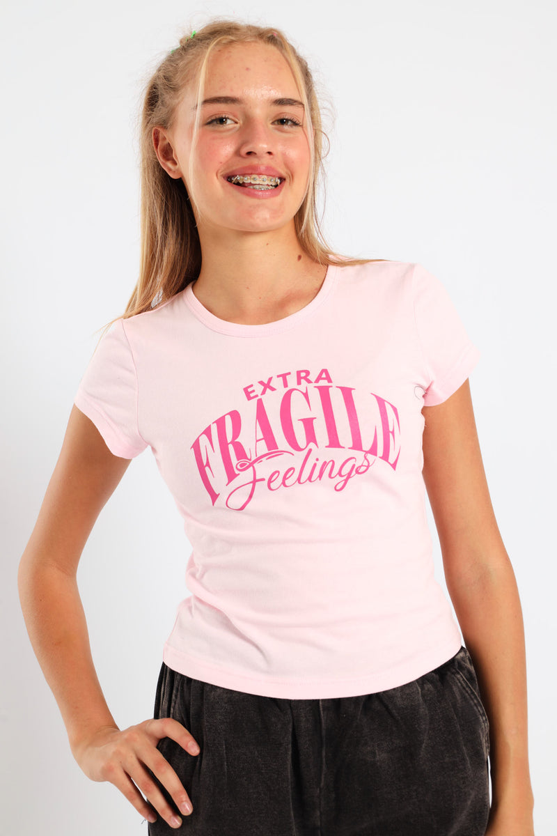 Girls Extra Regular Tee - Pink