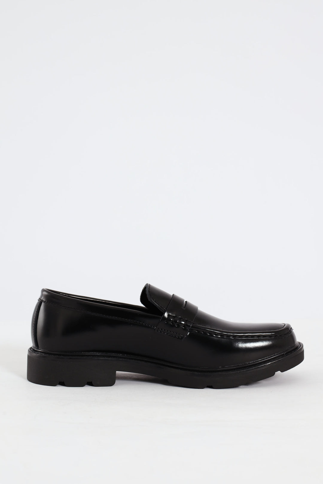 Chunky Slip On With Band On Upper - Black