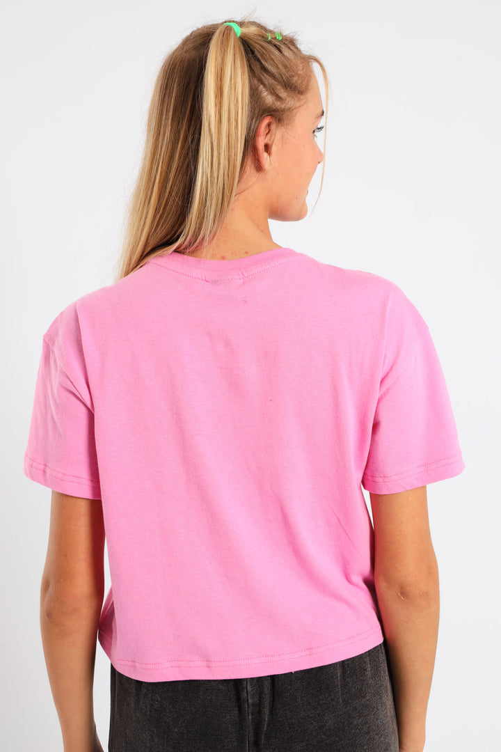 Girls Boxy Bows Tee - Pink