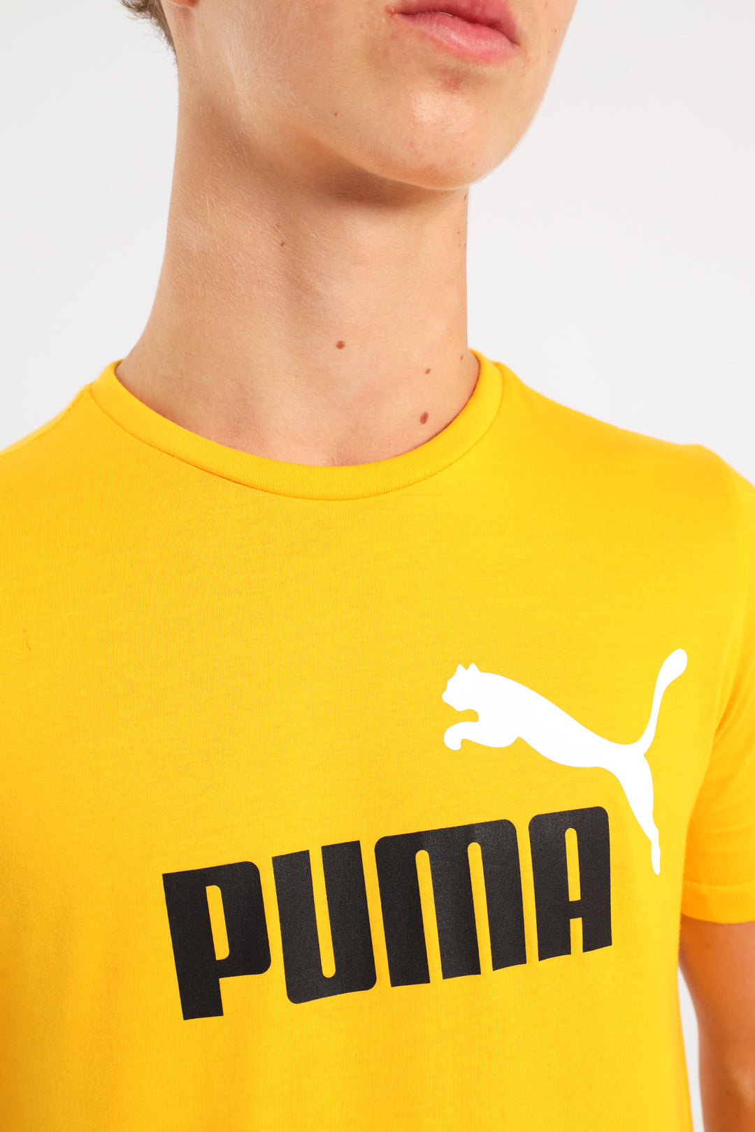 Boys Essential Two Tone Logo Tee - Tangerine