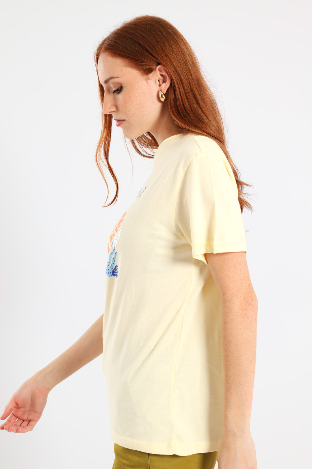 Coral Reef Tee - Pastel Yellow
