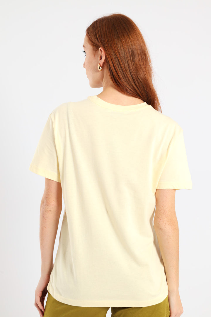 Coral Reef Tee - Pastel Yellow