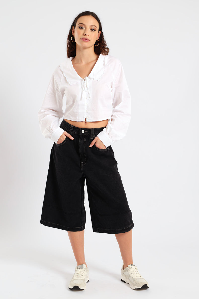 Denim Jort - Black