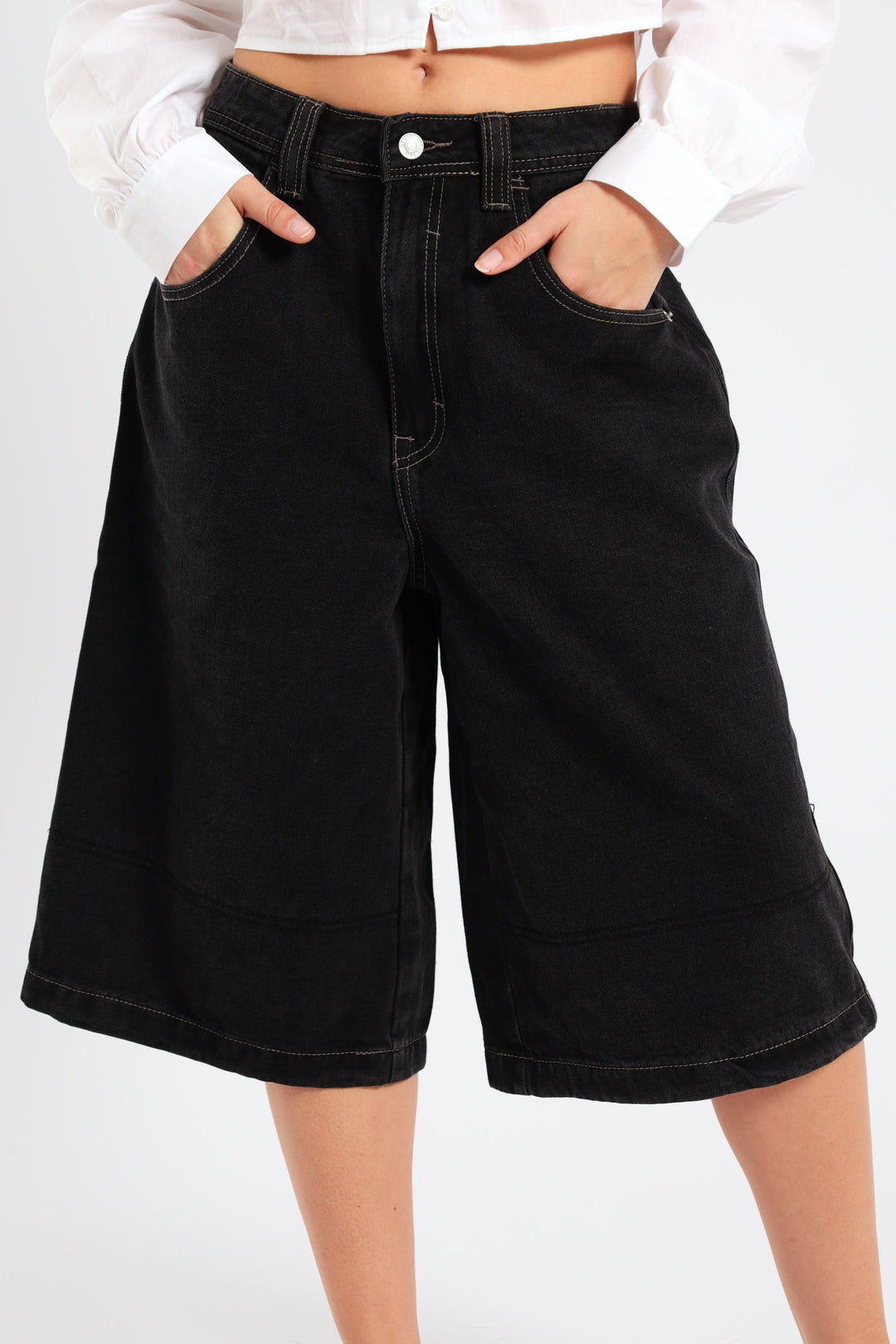 Denim Jort - Black
