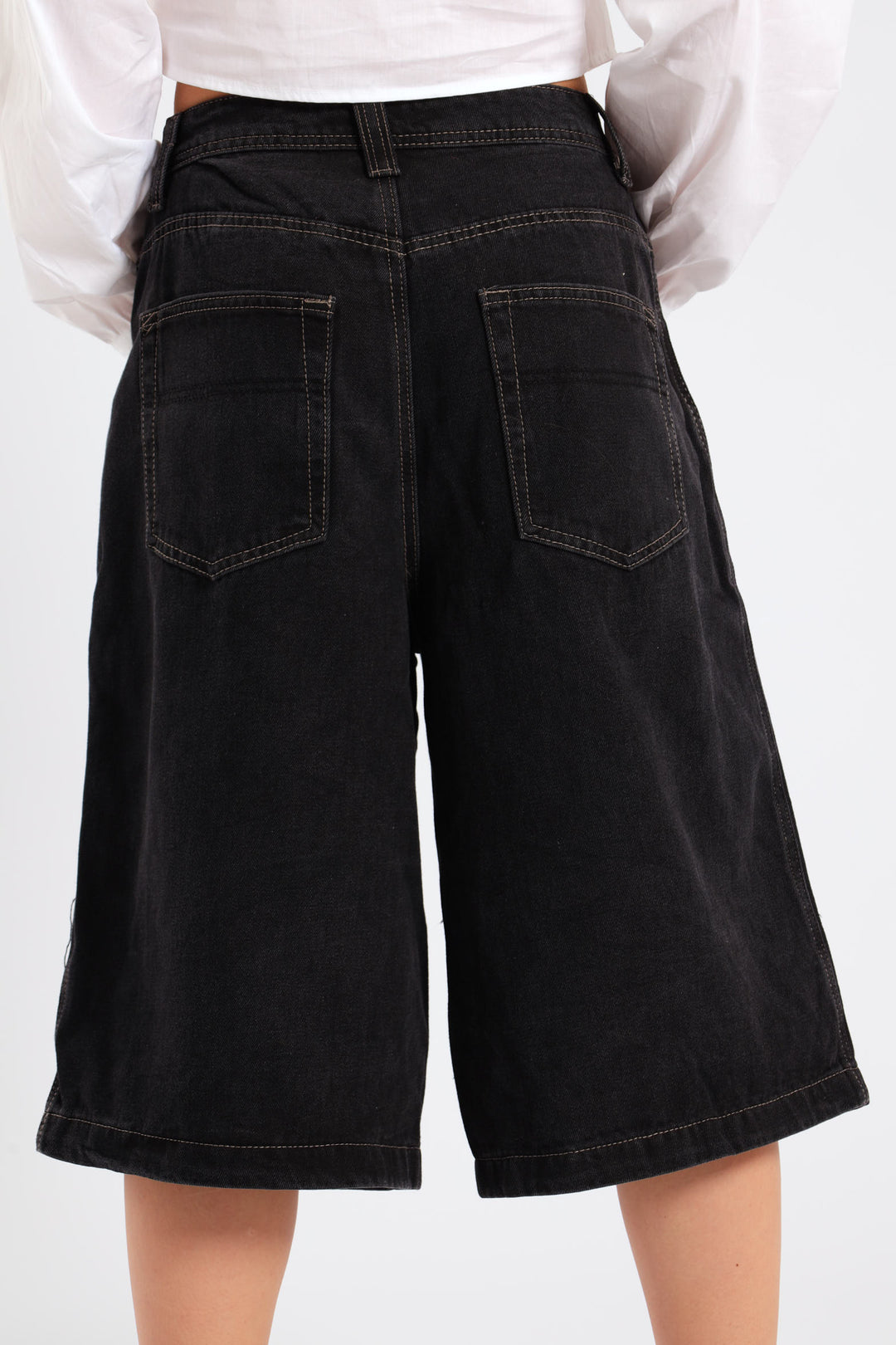 Denim Jort - Black