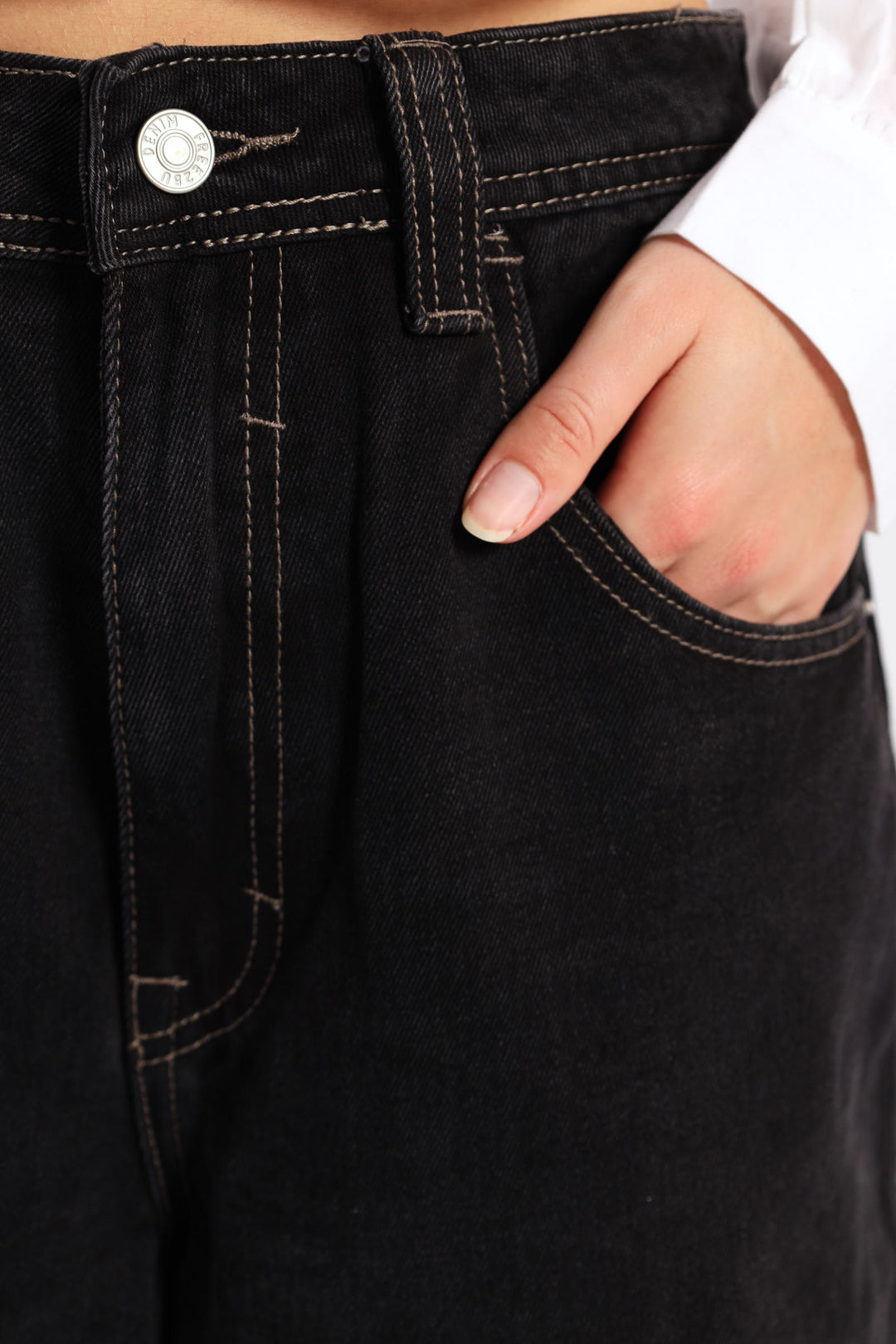 Denim Jort - Black