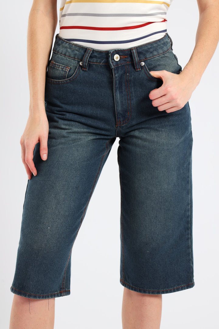 Classic Rigid Jort - Dark Tea Stain