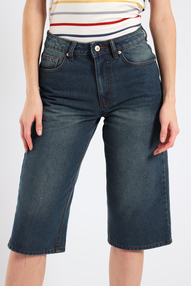 Classic Rigid Jort - Dark Tea Stain
