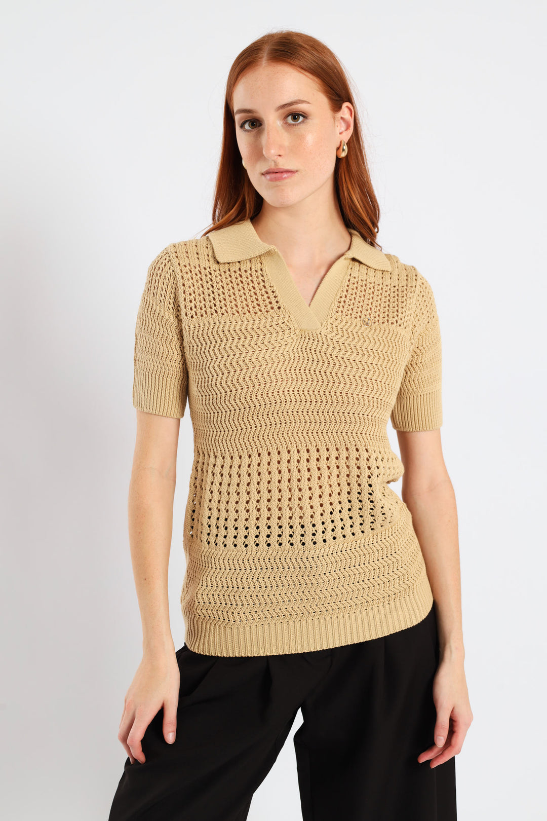 Chelsea Knitted Golfer - Stone