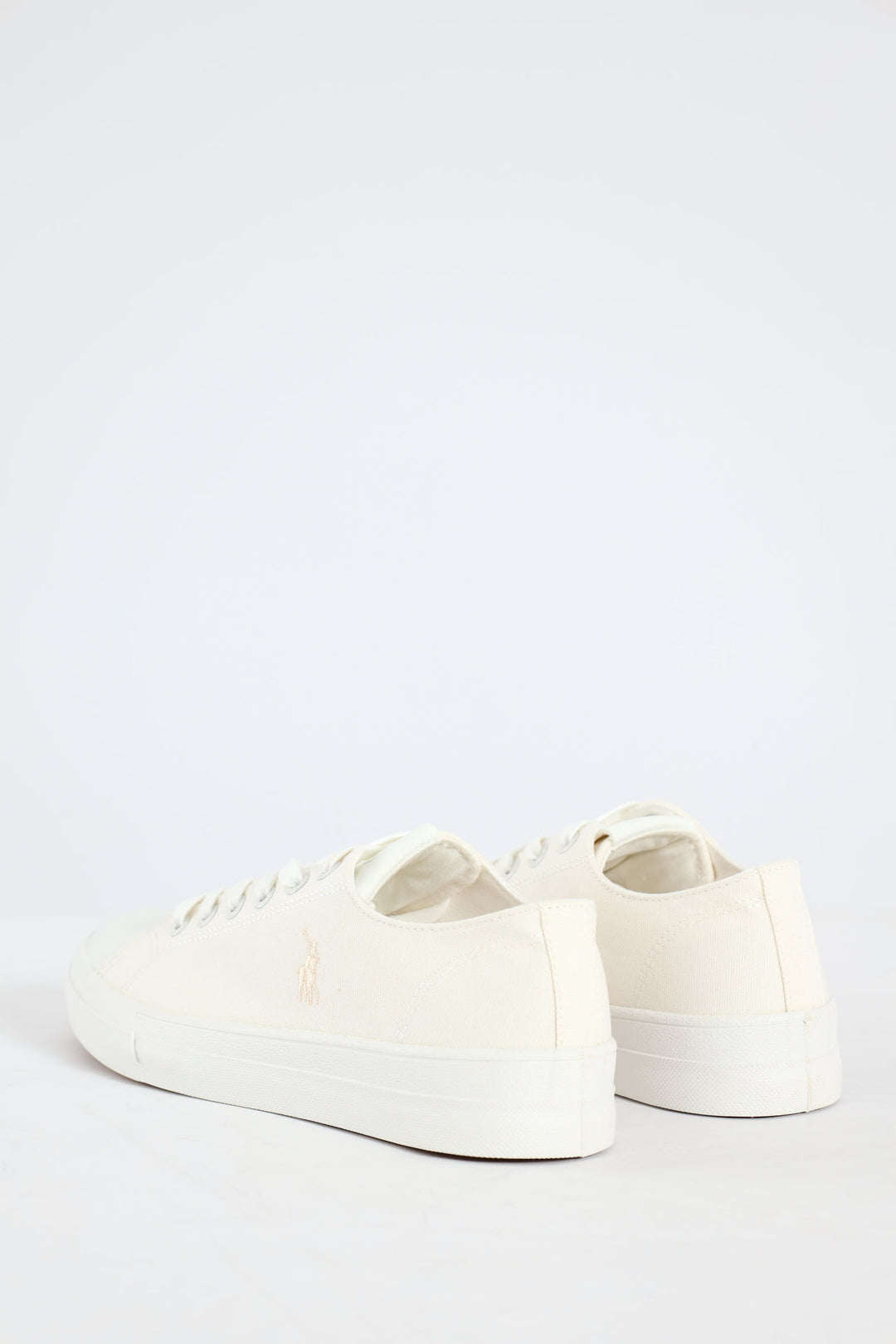 Canvas Lace Up Sneaker - White