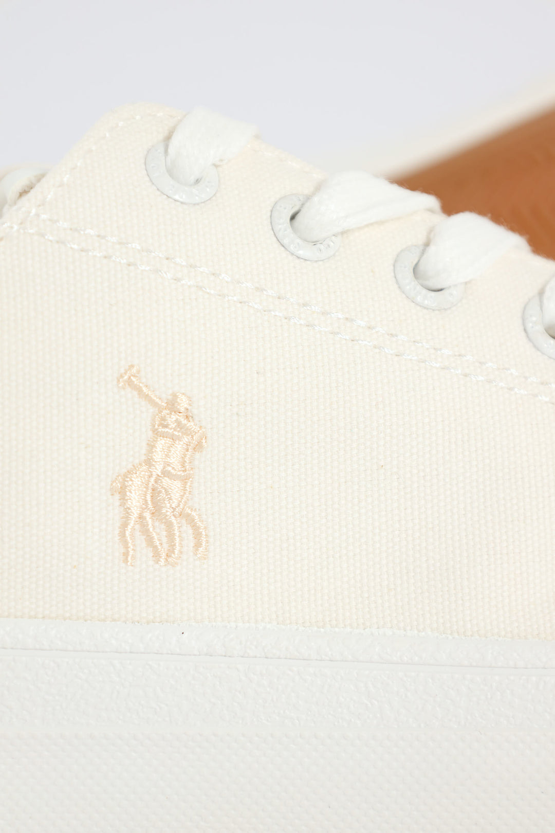 Canvas Lace Up Sneaker - White