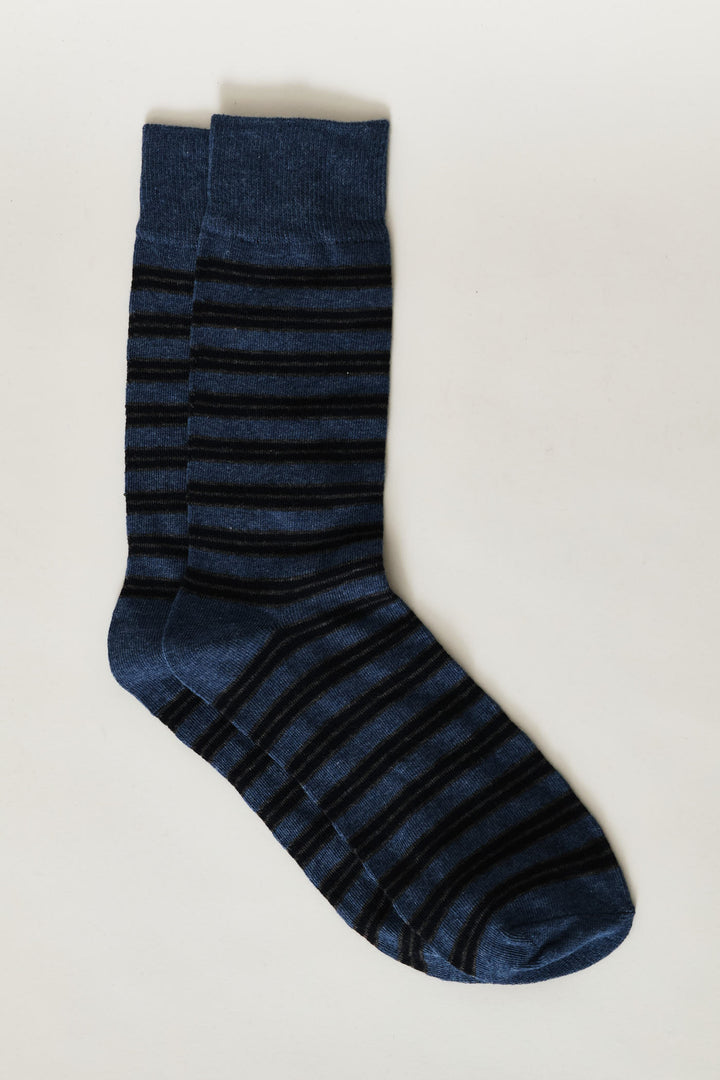Single Stripe Sock - Blue