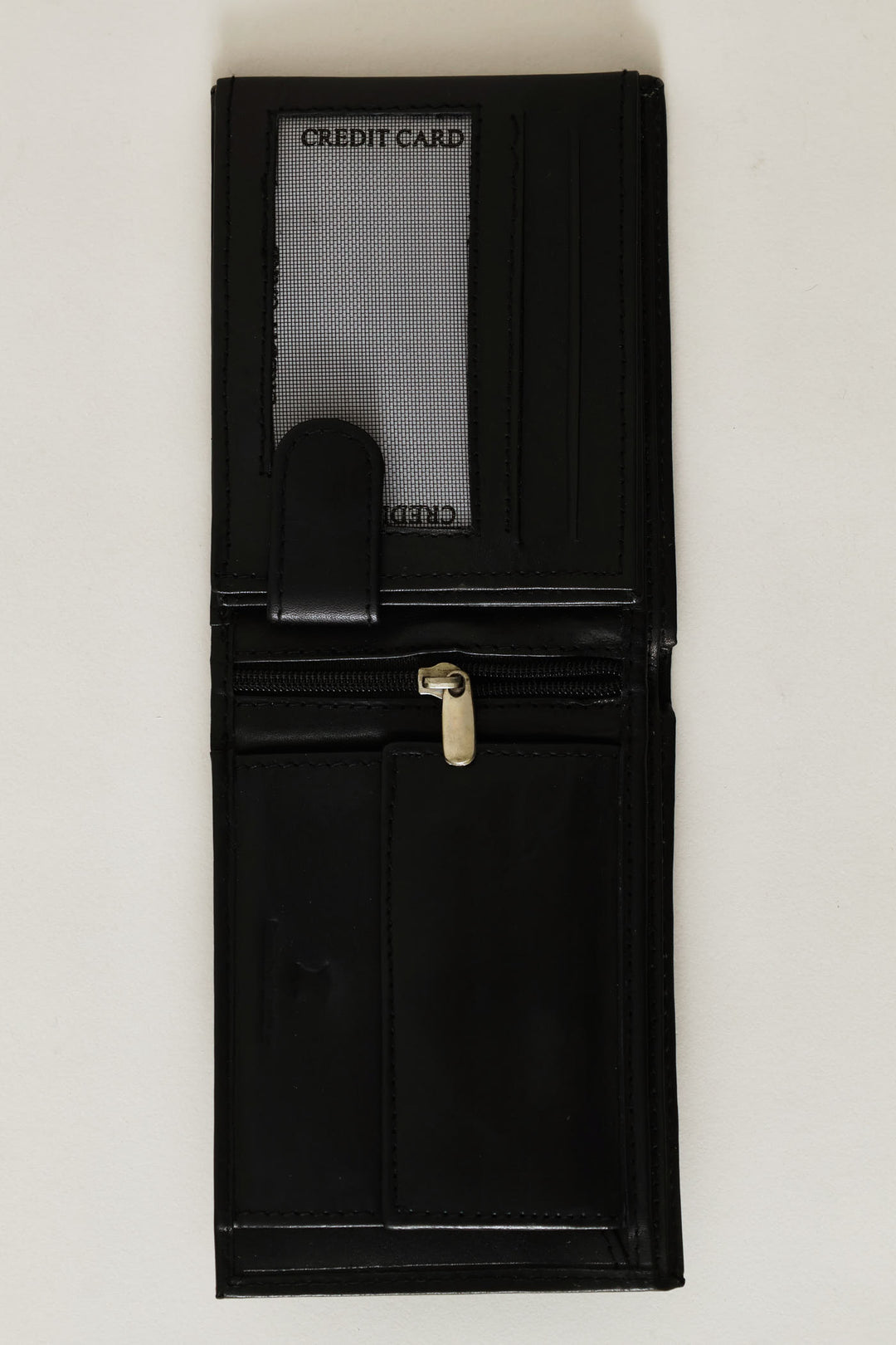 Leather Embossed Wallet - Black