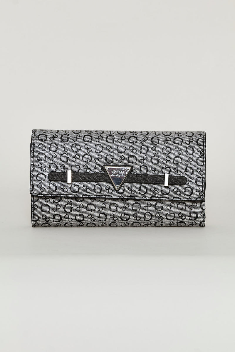 Aria Flap Clutch Purse - Black