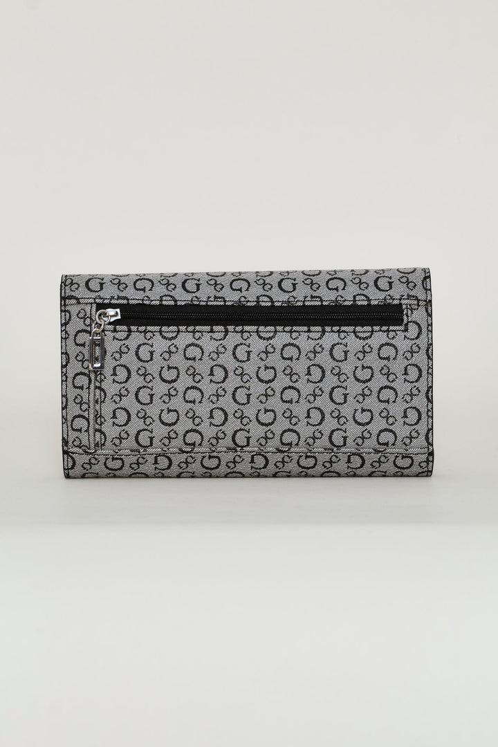 Aria Flap Clutch Purse - Black