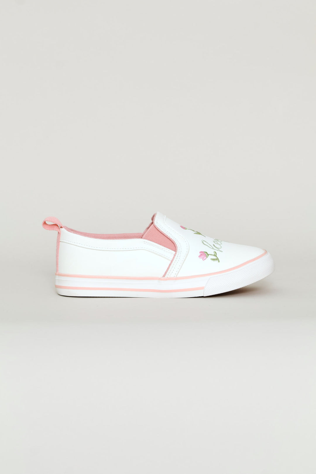 Keedo Girls Slip On Sneaker - White