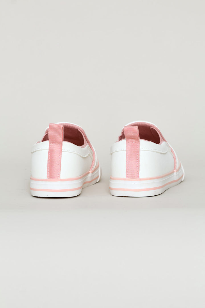 Keedo Girls Slip On Sneaker - White