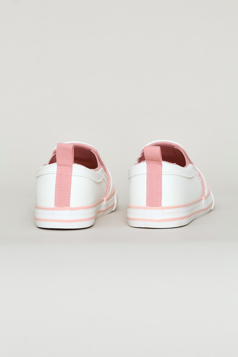 Keedo Girls Slip On Sneaker - White