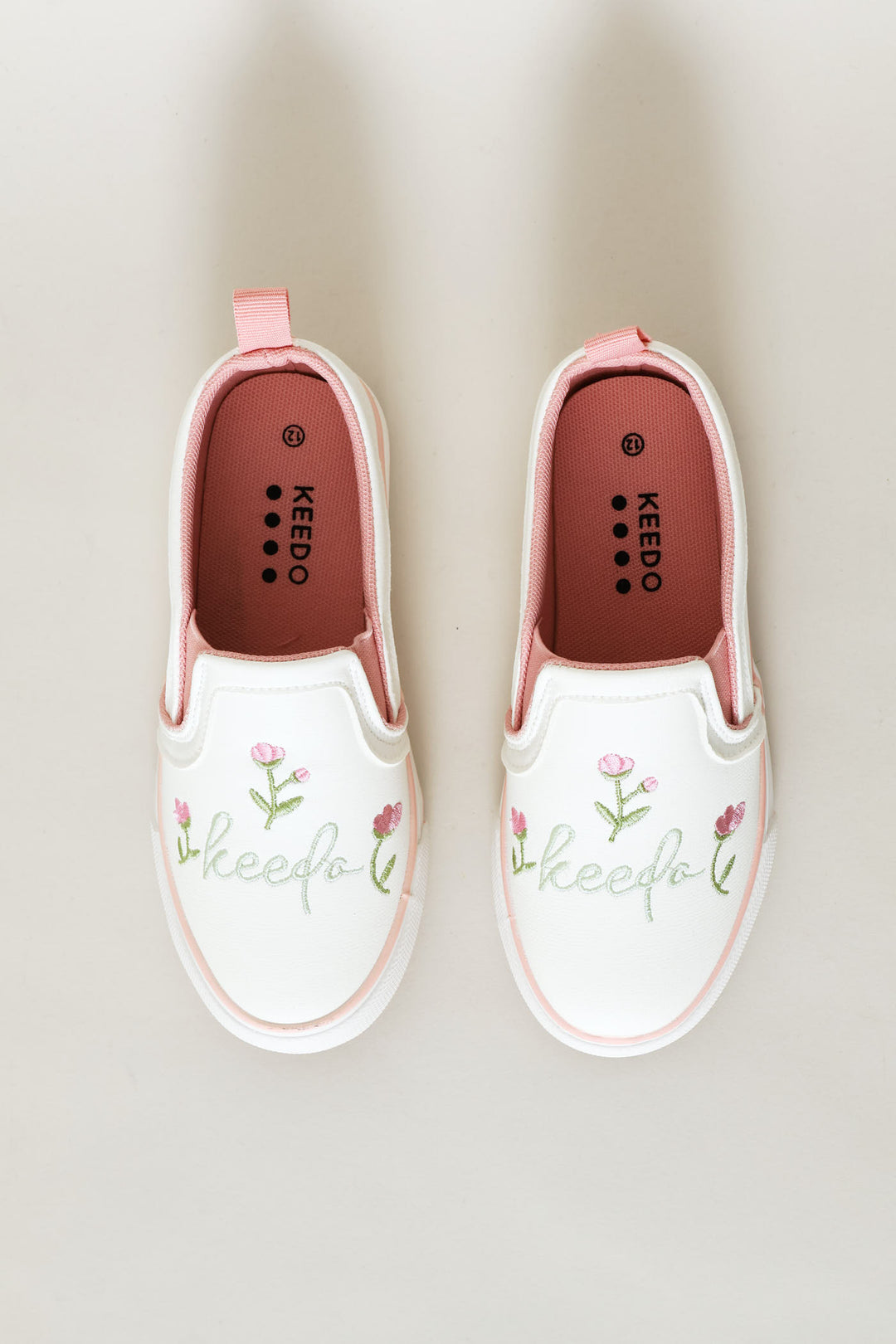 Keedo Girls Slip On Sneaker - White