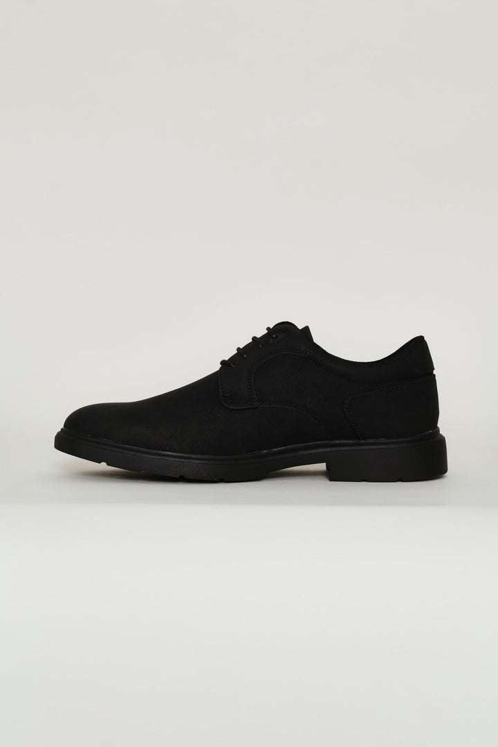 Basic Smart Casual Derby Shoe - Black