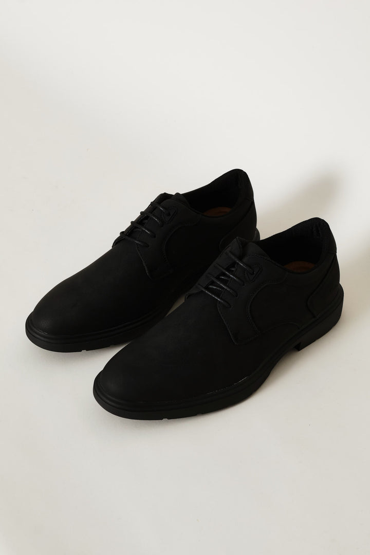 Basic Smart Casual Derby Shoe - Black