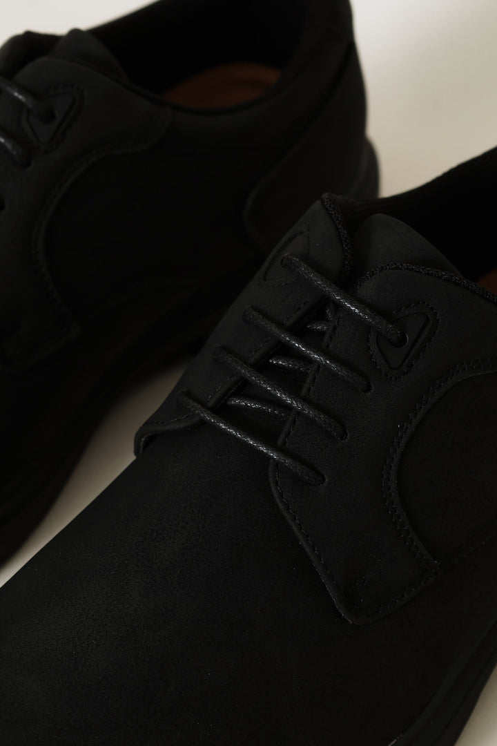Basic Smart Casual Derby Shoe - Black