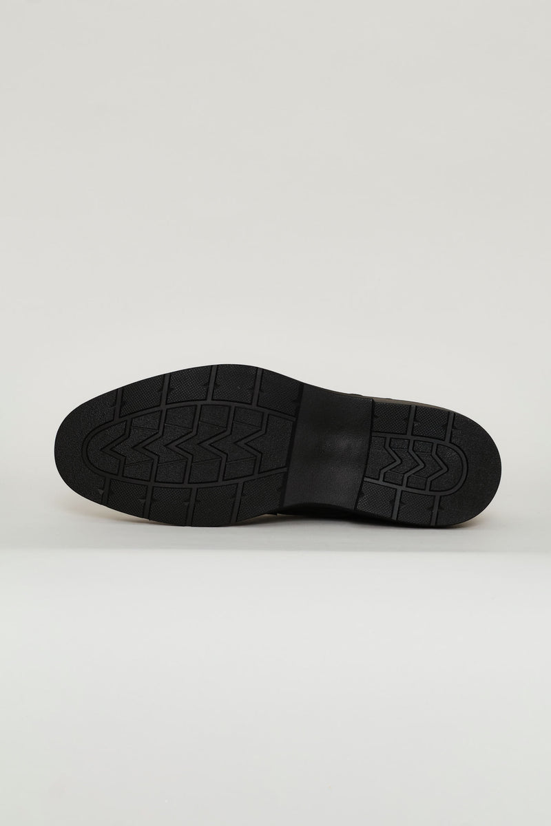 Basic Smart Casual Derby Shoe - Black