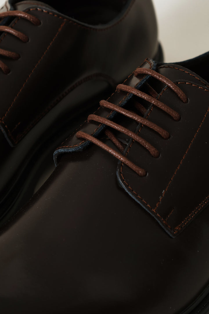 Fashion Chunky Lace Up Casual Shoe - Brown