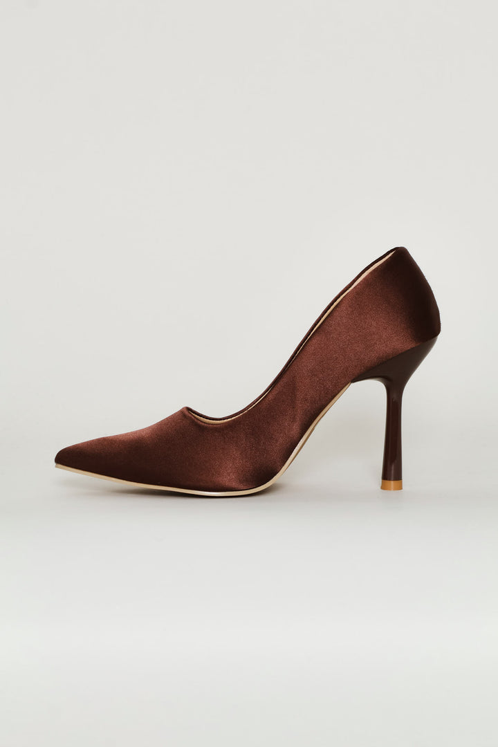 Buckle Detail Heel - Chocolate