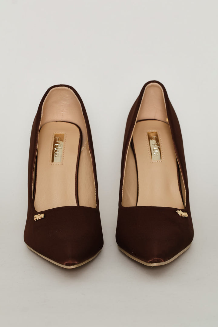 Buckle Detail Heel - Chocolate