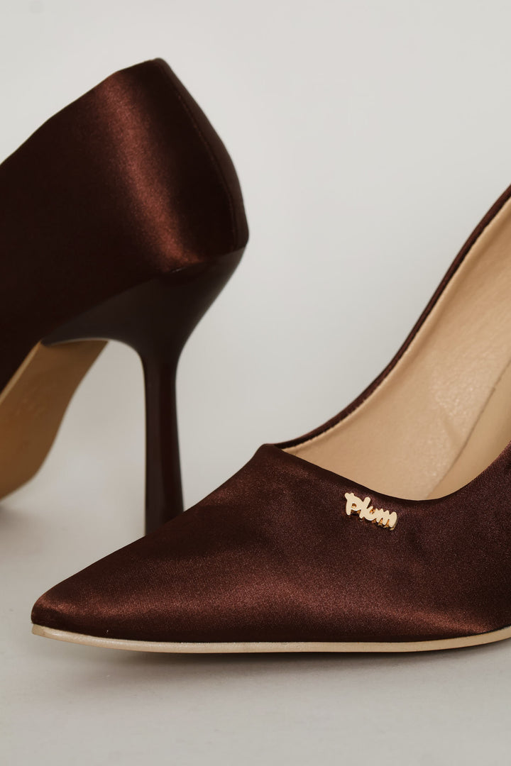 Buckle Detail Heel - Chocolate