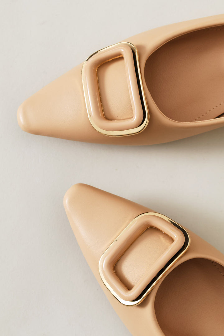 Pointy Pump - Nude