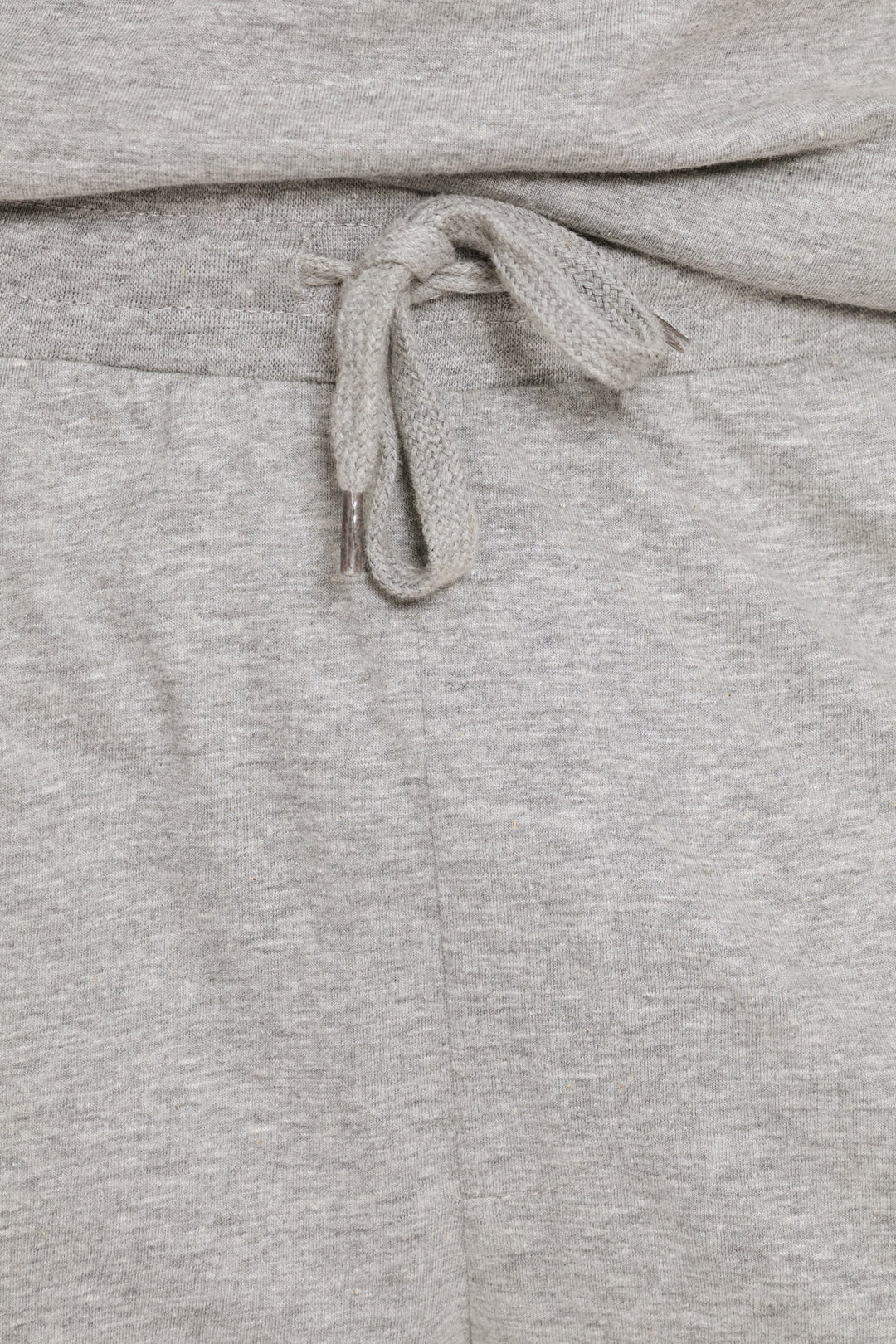 Plain Knit Shorts - Grey Melange