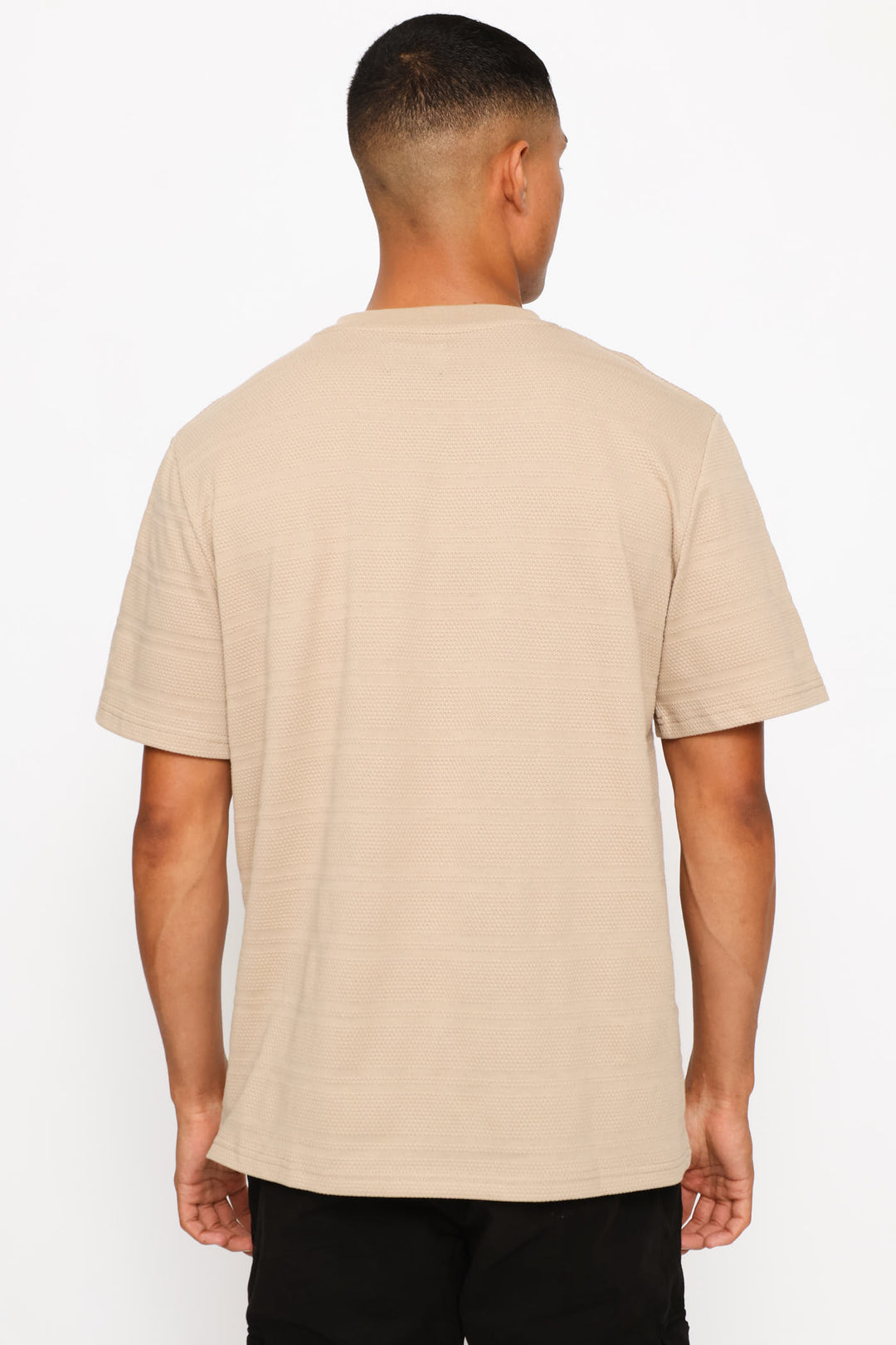 Waffle Crew Tee - Taupe
