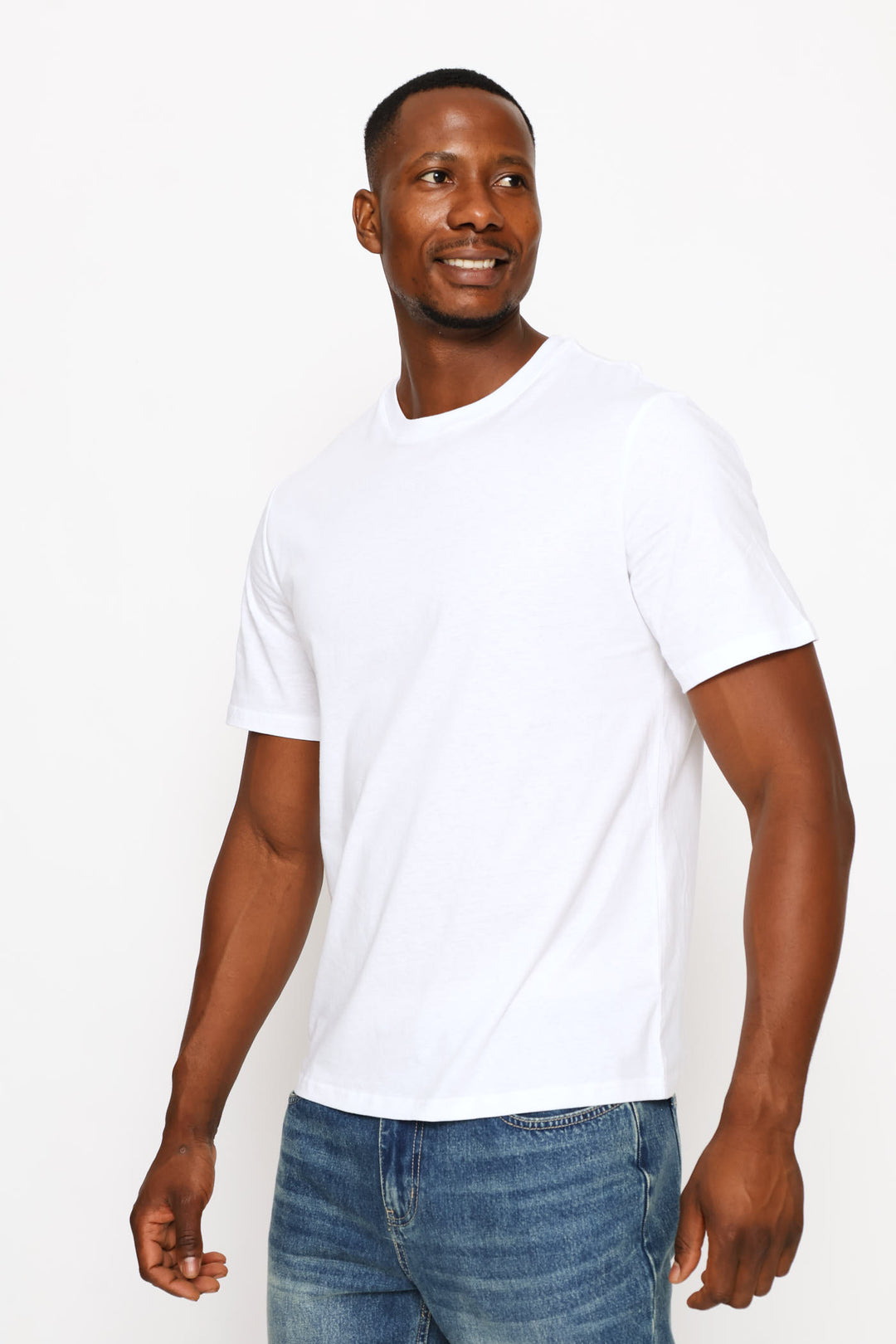 Basic Crew Neck Tee - White