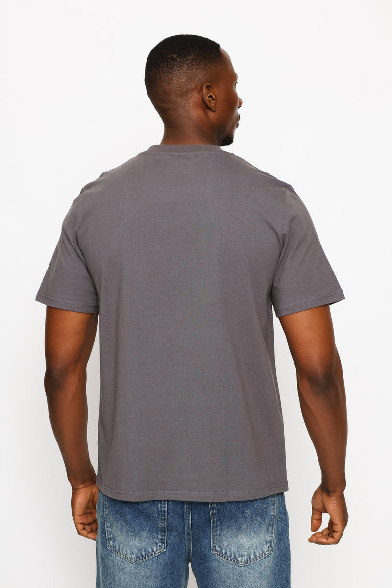 Denim Wings Tee - Charcoal