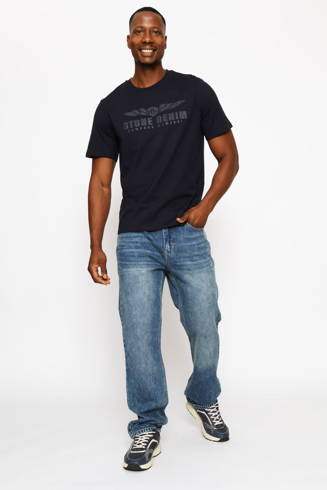 Wings Icon Tee - Navy