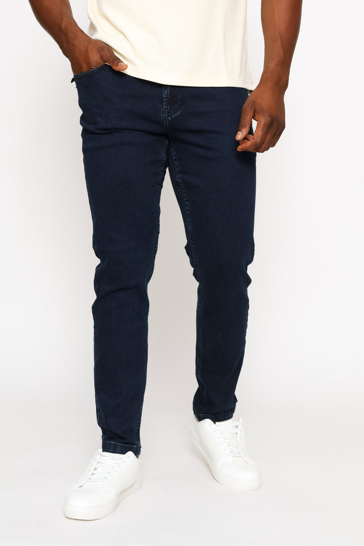 Peter Slim Leg Denim - Blue/Black