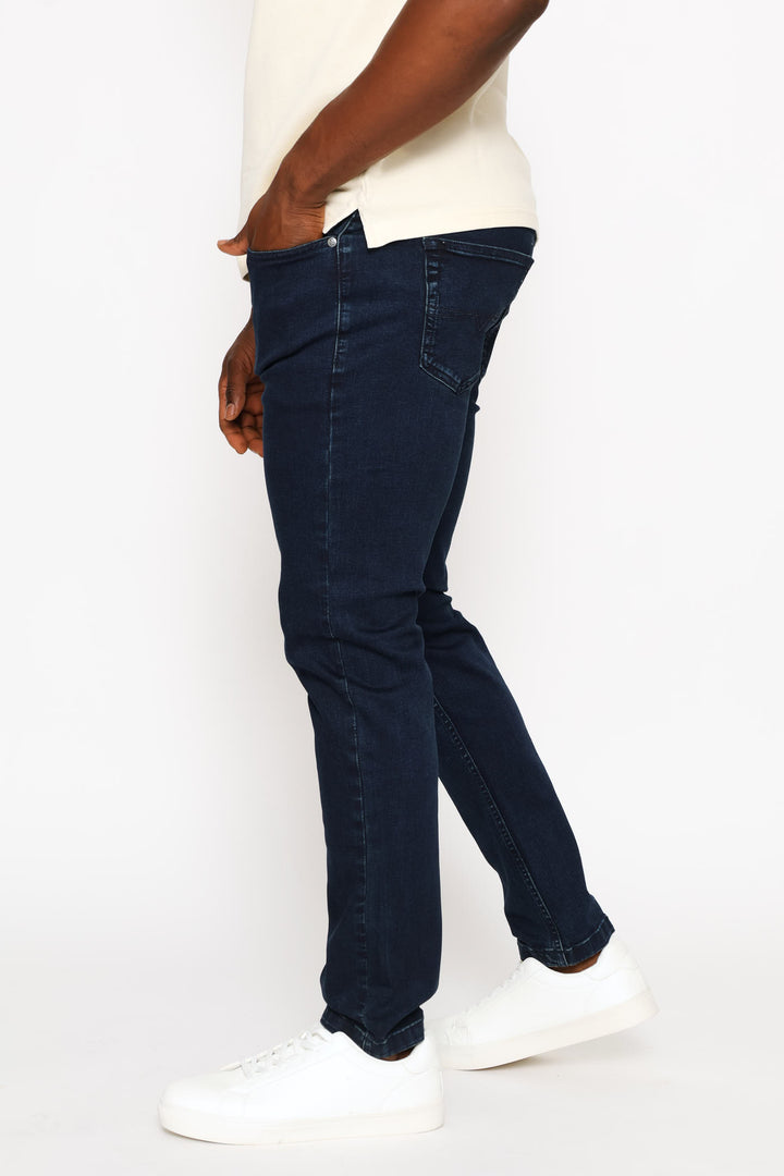 Peter Slim Leg Denim - Blue/Black