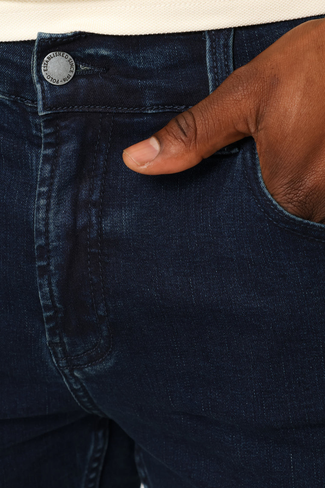 Peter Slim Leg Denim - Blue/Black