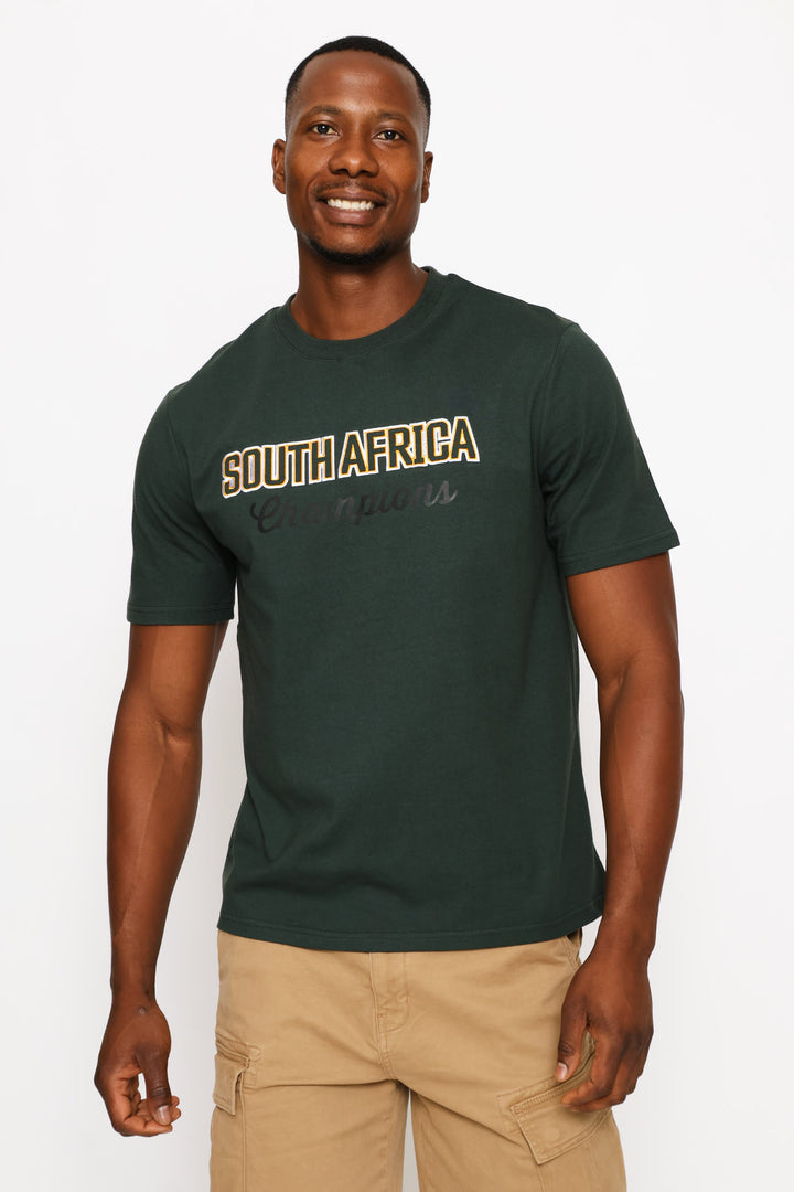 South Africa Heavy Weight Tee - Dark Green