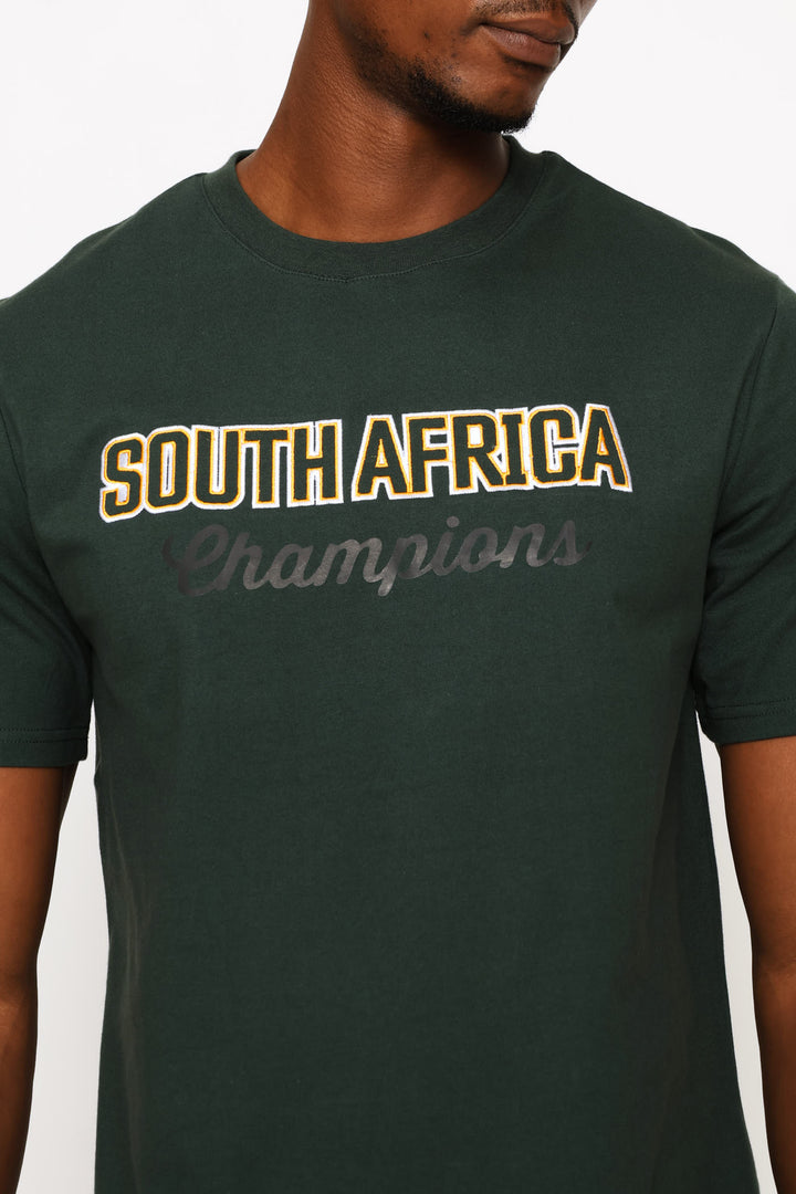 South Africa Heavy Weight Tee - Dark Green