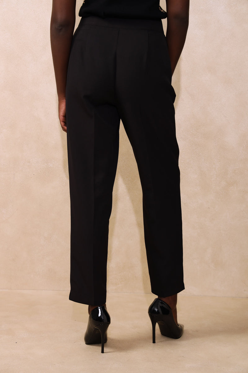 Extended Tab Slimleg Pants - Black