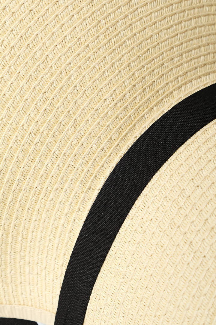 Black Bow Sunhat - Cream
