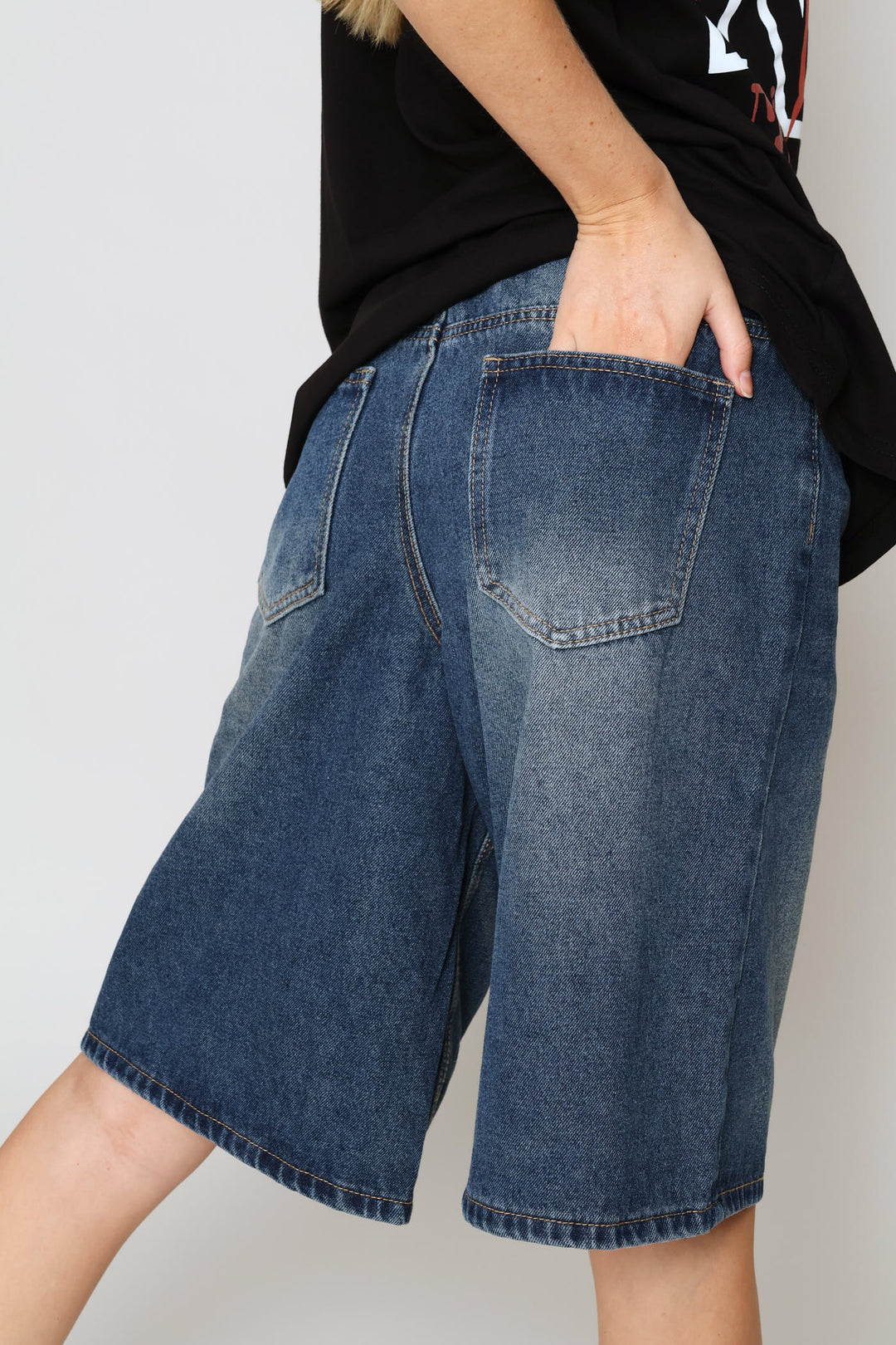 Baggy Bermuda Jort - Salty Mid Wash