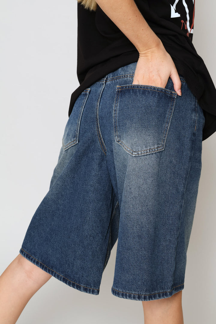 Baggy Bermuda Jort - Salty Mid Wash