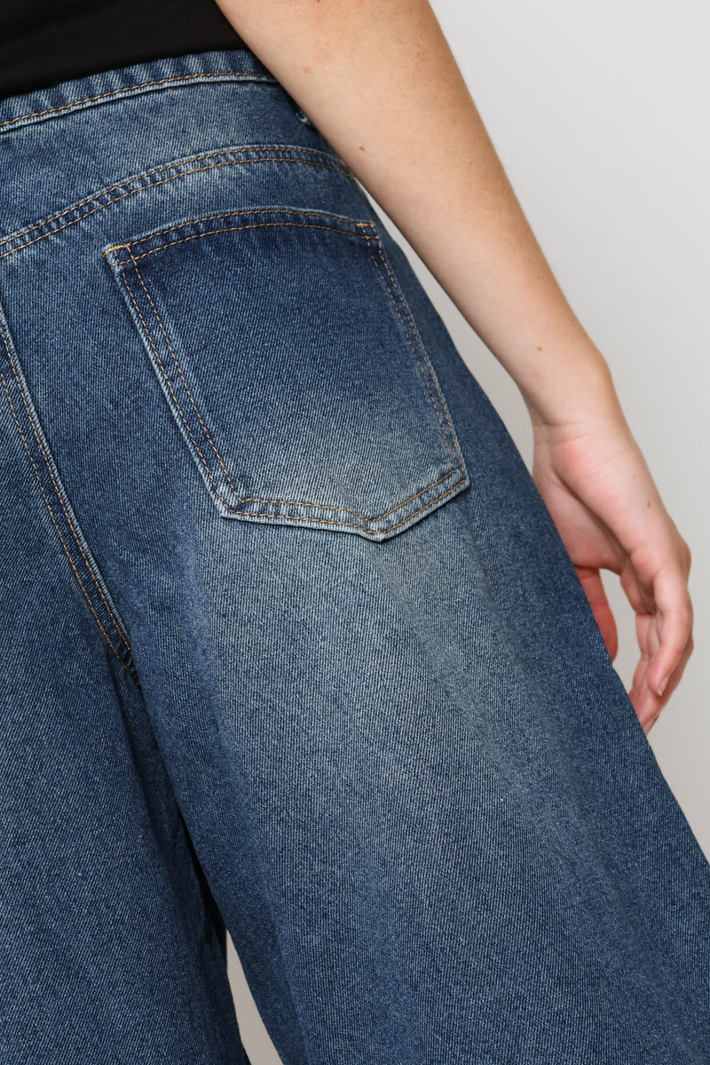 Baggy Bermuda Jort - Salty Mid Wash